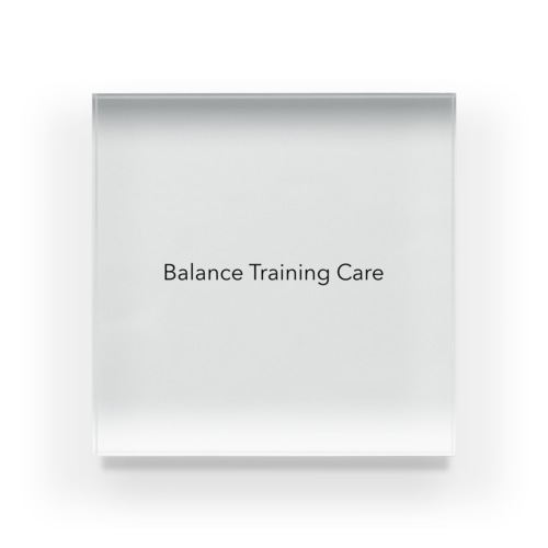 Balance Training Care Acrylic Block