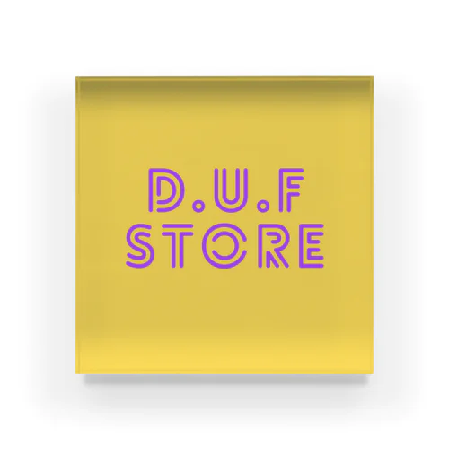 DUF BOXロゴ Acrylic Block