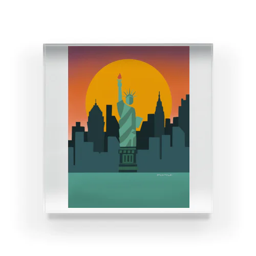 NY City Acrylic Block