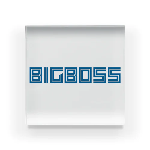 「BIG BOSS」新ロゴ フォント Acrylic Block