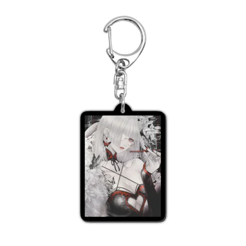 白蛇と白百合 Acrylic Key Chain