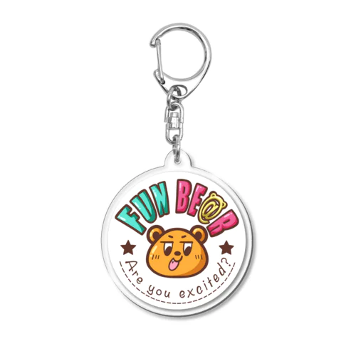 FUN BE@Rショップロゴ Acrylic Key Chain