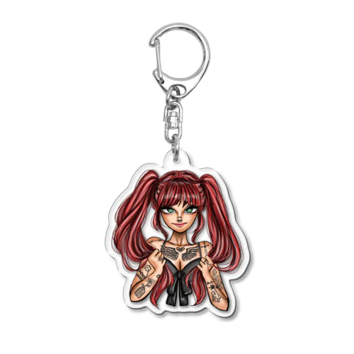 タトゥー女子 Acrylic Key Chain