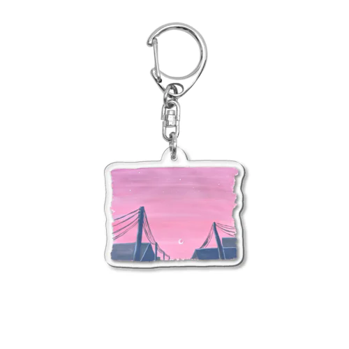 夢見心地 月に Acrylic Key Chain