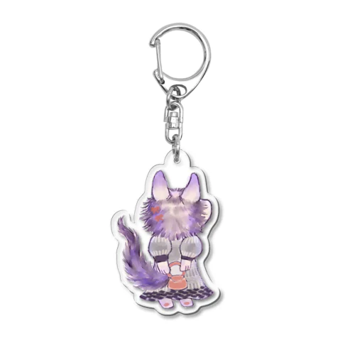 オオカミのウルフル Acrylic Key Chain