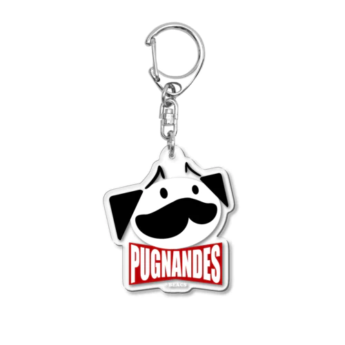 PUGNANDES～プリングルズ風パロディ・デザイン～ Acrylic Key Chain