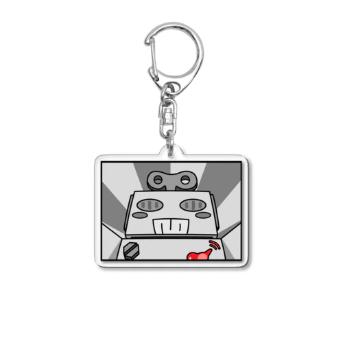 ブリキ　モノクロ Acrylic Key Chain