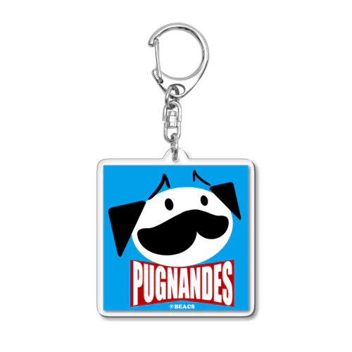 PUGNANDES2022‗Blue Acrylic Key Chain