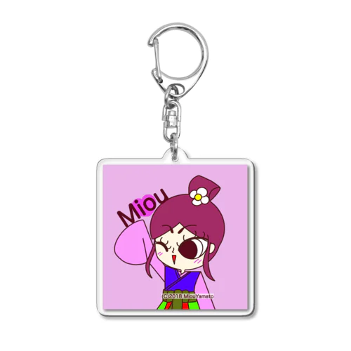 万葉衣装の美桜ちゃん Acrylic Key Chain