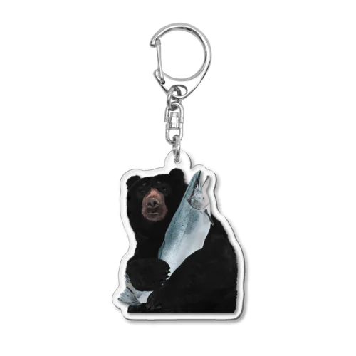 ８４．大切な鮭 Acrylic Key Chain