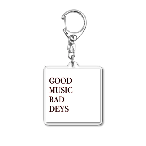 good music bad days Acrylic Key Chain