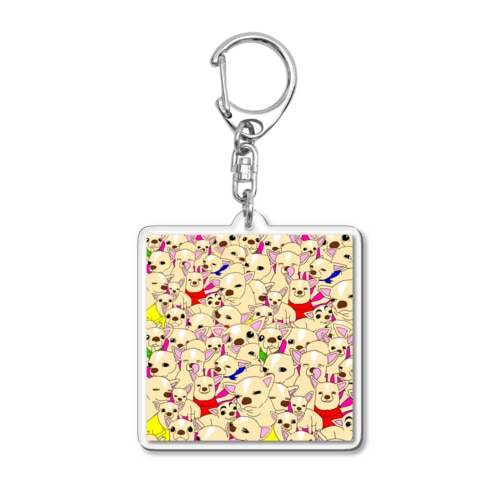 チワワのめるそん Acrylic Key Chain