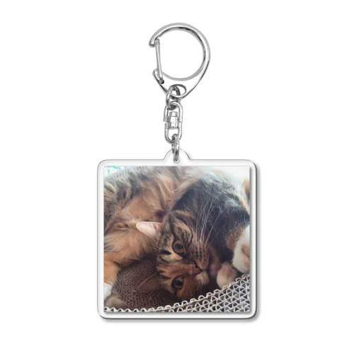 虚無顔ねこ Acrylic Key Chain