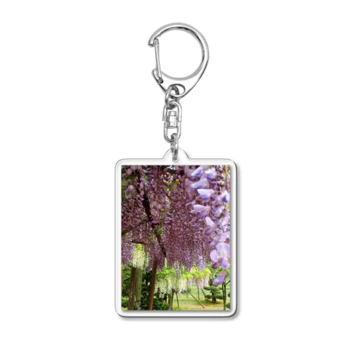 藤の花 Acrylic Key Chain