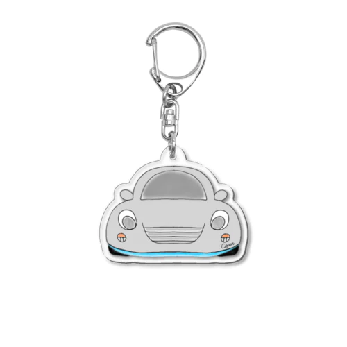 ブルーアンダーネオンこぺたん Acrylic Key Chain