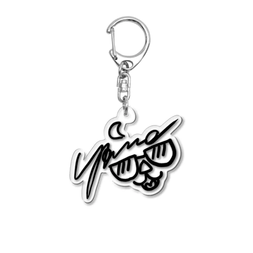 YSNサイン（黒文字） Acrylic Key Chain