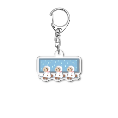 てるてるわんこ Acrylic Key Chain