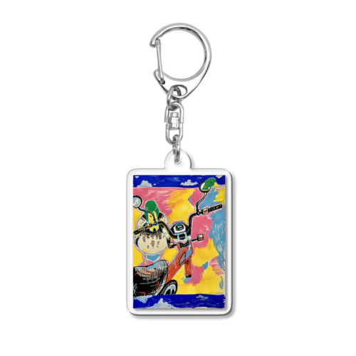 カモネギならぬカモバイク Acrylic Key Chain