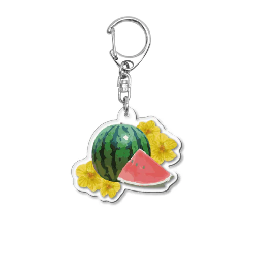 スイカの花 Acrylic Key Chain