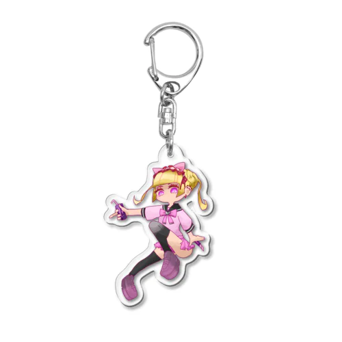 きんぱつカッターちゃん Acrylic Key Chain