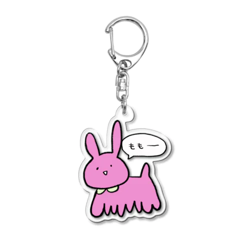 ももねこ Acrylic Key Chain