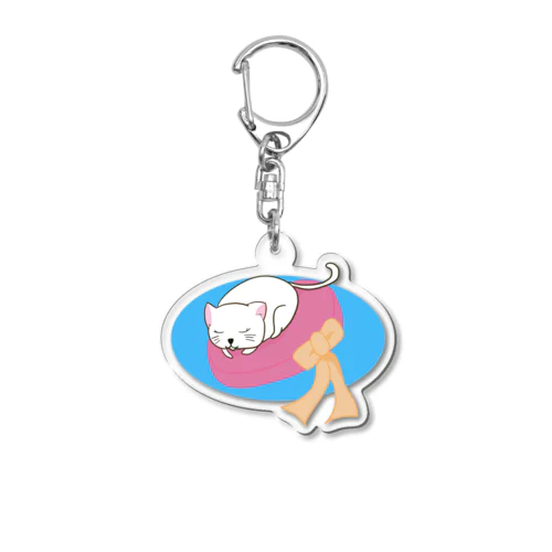 すやすや猫 Acrylic Key Chain