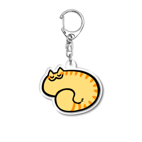 まんまるトラ猫ちゃん Acrylic Key Chain