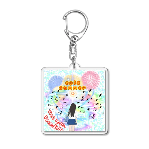 epic summer Acrylic Key Chain