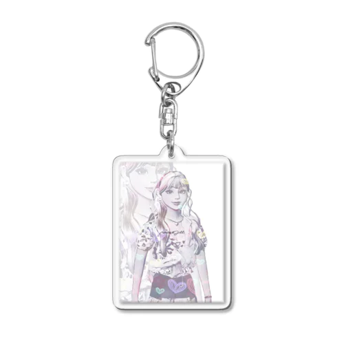 キュートガール＊アート＊ビューティ Acrylic Key Chain