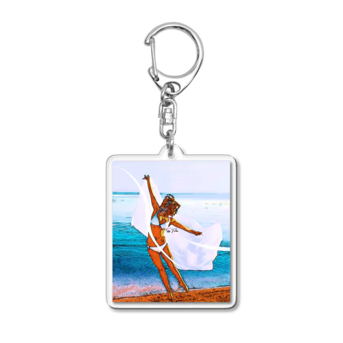 Summer Girl - Stay Fearless Version #1 Acrylic Key Chain