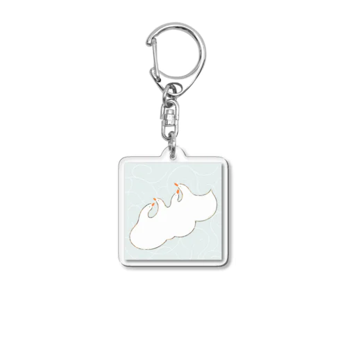 つながりアヒル Acrylic Key Chain