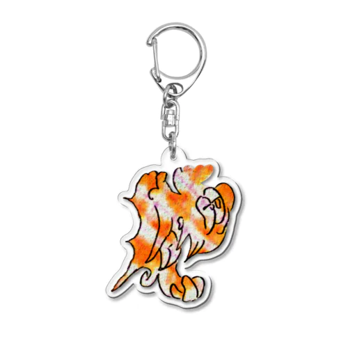 みかんの皮モンスター Acrylic Key Chain