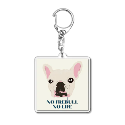 フレンチブルドッグ【わんデザイン 6月】 Acrylic Key Chain