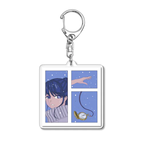 "青" Acrylic Key Chain