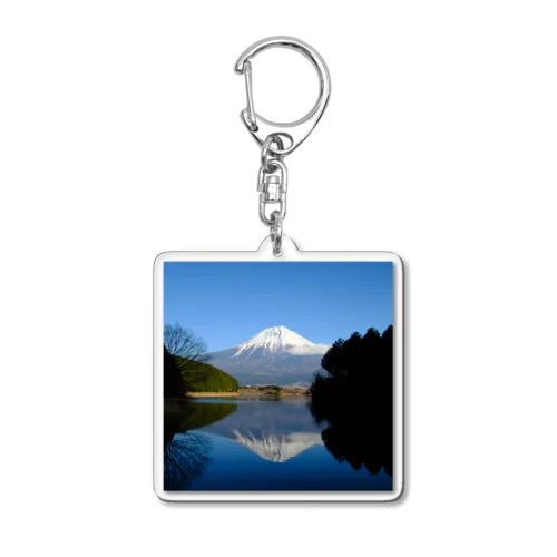 青空富士山 Acrylic Key Chain