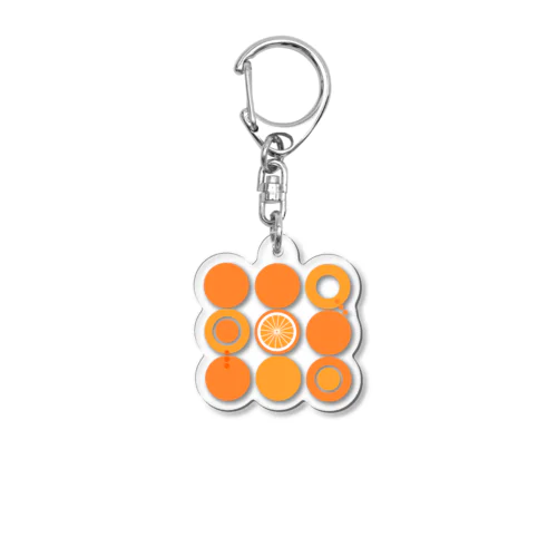 オレンジ Acrylic Key Chain