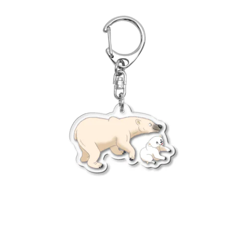 ホッキョクグマ Acrylic Key Chain