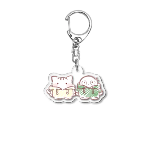 ぱねことくさまる Acrylic Key Chain