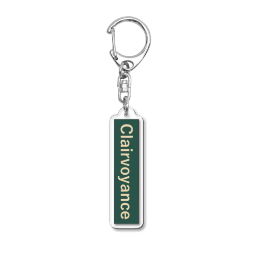 『Clairvoyance』GREENロゴ Acrylic Key Chain