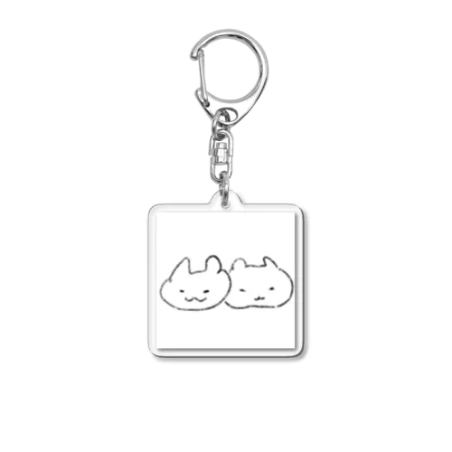 おもちねこ Acrylic Key Chain