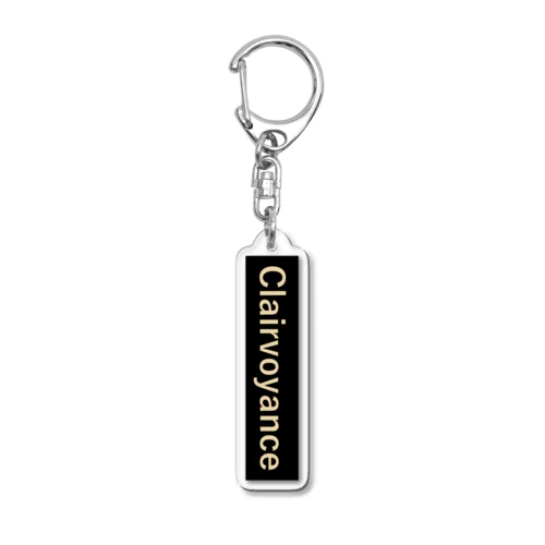 『Clairvoyance』BLACKロゴ Acrylic Key Chain