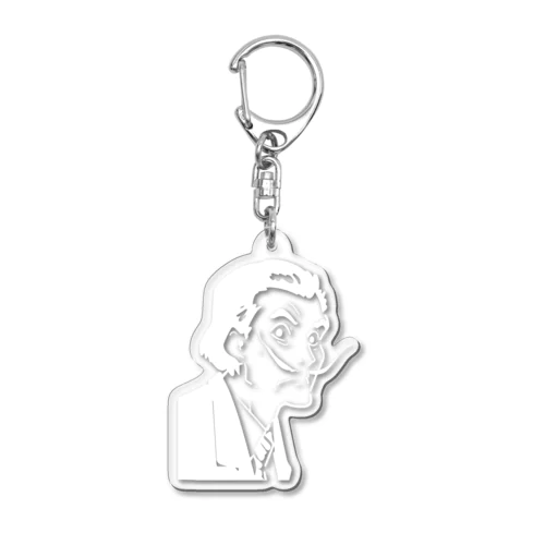 白版＿サルバドール・ダリ(Salvador Dalí)  Acrylic Key Chain