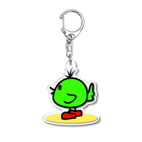 緑の小鳥 Acrylic Key Chain