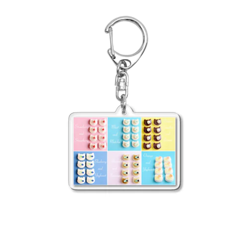 にゃんムース6分割 Acrylic Key Chain