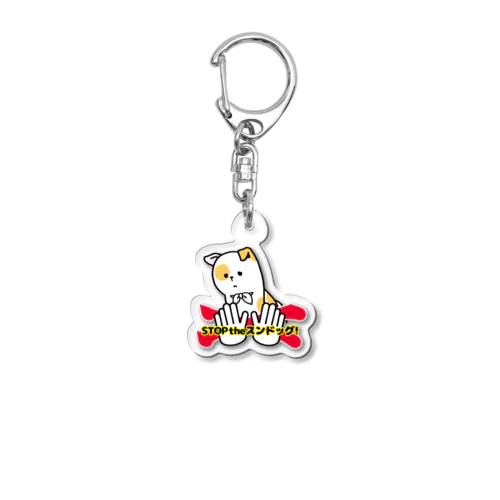 STOPtheスンドッグ（虚無犬）！ Acrylic Key Chain