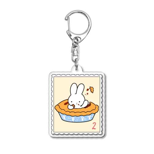 うさぎのパイになるもんか！ Acrylic Key Chain