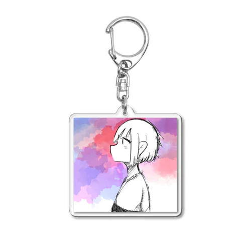 水彩 Acrylic Key Chain