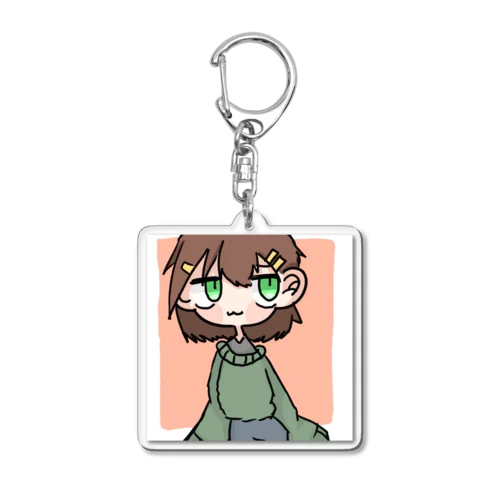 茶髪のおんなのこ Acrylic Key Chain