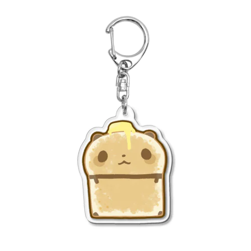 こんがりパンダパン【バターのせ】 Acrylic Key Chain