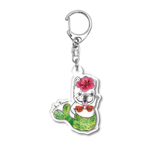 フラちゃん人魚（レッド） Acrylic Key Chain